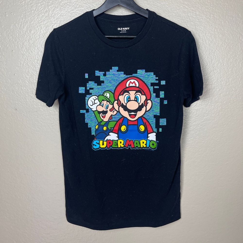 Old Navy Boys Super Mario T-shirt XL 14-16 Nintendo